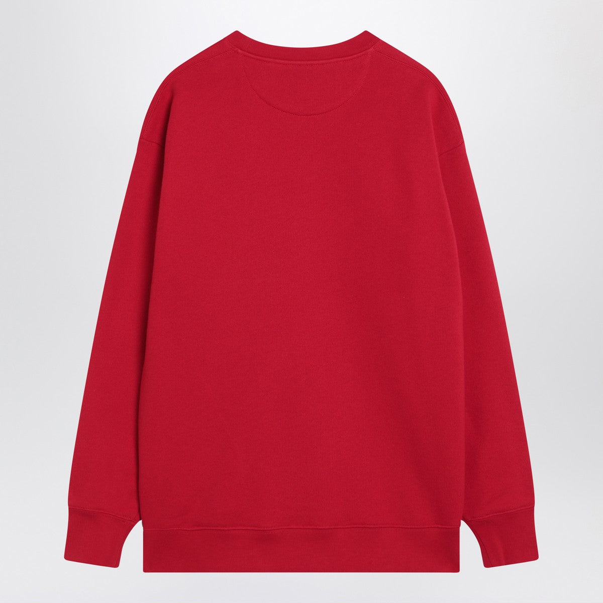 Red sweatshirt with Chez Valentino print
